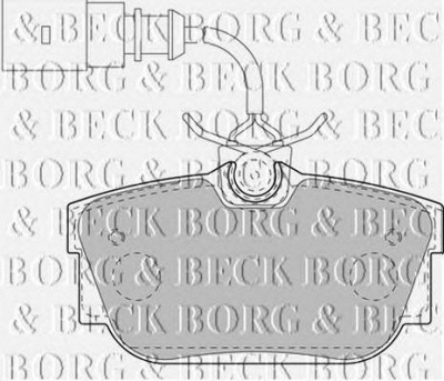 BORG & BECK bbp2130 -  Комплект тормозных колодок, дисковый тормоз